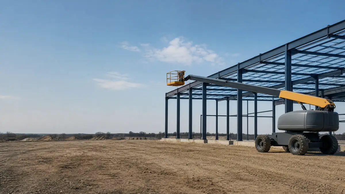Boom Lifts jobsite access in Melbourne