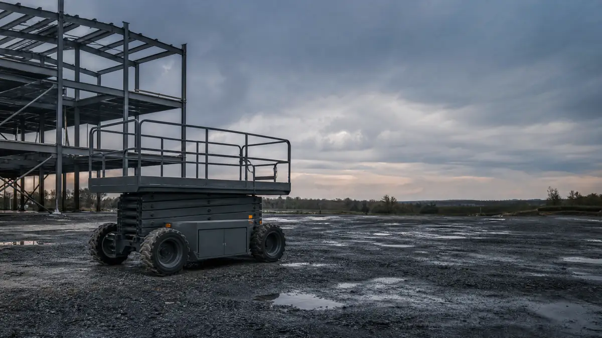 Rough Terrain Scissor Lifts jobsite access in Melbourne